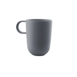 Point Virgule PLA bio plastic mok met oor - donkergrijze beker 450ml Point Virgule PLA bio plastic mok met oor - donkergrijze beker 450ml