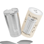 IZY Bottles RVS Coffee Mug 350ml - Insulated Cup Silver IZY Bottles RVS Coffee Mug 350ml - Insulated Cup Silver