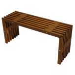 EcoFurn tuinbank, D-Bench in bruin geolied dennenhout 100cm EcoFurn tuinbank, D-Bench in bruin geolied dennenhout 100cm