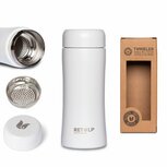 ReTulp Tumbler Chalk White, RVS Thermosfles - drinkbeker wit 300ml ReTulp Tumbler Chalk White, RVS Thermosfles - drinkbeker wit 300ml