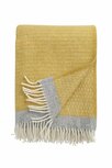 Klippan deken van Eco Lamswol Harald Yellow/Grey Klippan deken van Eco Lamswol Harald Yellow/Grey