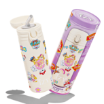 IZY KIDS dubbelwandige RVS drinkfles met rietje, Yellow Friends Furever 350ml IZY KIDS dubbelwandige RVS drinkfles met rietje, Yellow Friends Furever 350ml