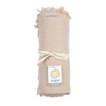 ReSpiin gerecycled wollen deken met franjes - Dusty Pink ReSpiin gerecycled wollen deken met franjes - Dusty Pink