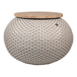 Handed By Basket Halo, lage rPET mand/tafel/poef - Flint Grey Handed By Basket Halo, lage rPET mand/tafel/poef - Flint Grey