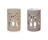 Keramieken aromabrander Zen Arome - Beige of Grijs Keramieken aromabrander Zen Arome - Beige of Grijs