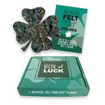 Superwaste Box of Luck - set 4 Klavertjes gerecycled vilt Superwaste Box of Luck - set 4 Klavertjes gerecycled vilt