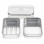 REX London Soap Dish Aluminium Spirit of Adventure - zeep blikje rechthoek REX London Soap Dish Aluminium Spirit of Adventure - zeep blikje rechthoek