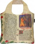 Ecozz opvouwbare shopper van rPET, afsluitbaar met rits - Historische print Ecozz opvouwbare shopper van rPET, afsluitbaar met rits - Historische print