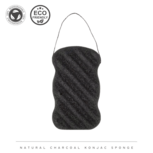 Natuurlijke konjac gezichtsscrub voor alle huidtypes - Zwart Natuurlijke konjac gezichtsscrub voor alle huidtypes - Zwart
