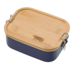 Fresk RVS Lunchbox met bamboe deksel - Uni Nightshadow Blue Polarbear Fresk RVS Lunchbox met bamboe deksel - Uni Nightshadow Blue Polarbear
