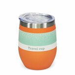 REX London Travel Cup 350ml Orange - RVS reisbeker met afsluitbaar deksel REX London Travel Cup 350ml Orange - RVS reisbeker met afsluitbaar deksel