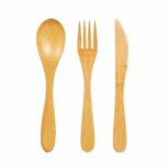 Sass & Belle bamboo Cutlery set, bamboehouten bestek set Sass & Belle bamboo Cutlery set, bamboehouten bestek set