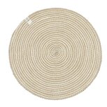 ReSpiin Jute Spiral Tablemat, natural White - Natuurlijke placemat 32cm ReSpiin Jute Spiral Tablemat, natural White - Natuurlijke placemat 32cm