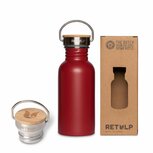 Retulp Roestvrij stalen drinkfles 500ml, Urban Ruby Red Retulp Roestvrij stalen drinkfles 500ml, Urban Ruby Red