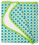 Keep Leaf Organic StrollerBlanket Tiles - Groen wiegdekentje biologisch katoen Keep Leaf Organic StrollerBlanket Tiles - Groen wiegdekentje biologisch katoen
