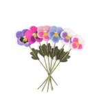 Sjaal met Verhaal vilten viool, Fairtrade bloem in diverse kleuren Sjaal met Verhaal vilten viool, Fairtrade bloem in diverse kleuren