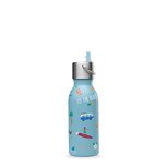 Qwetch Insulated Stainless steel Kids Bottle Honolulu Blue - 350ml RVS thermosfles Qwetch Insulated Stainless steel Kids Bottle Honolulu Blue - 350ml RVS thermosfles