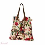 Imbarro Shopper Paradise Large Ecru - velours boodschappentas Imbarro Shopper Paradise Large Ecru - velours boodschappentas