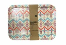 Bamboevezel dienblad Ibiza - 41cm x 31cm met hoge rand Bamboevezel dienblad Ibiza - 41cm x 31cm met hoge rand