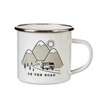 Sass & Belle geëmailleerde RVS mok - Enamel Mug On the Road Sass & Belle geëmailleerde RVS mok - Enamel Mug On the Road