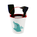 Coq en Pâte Strandset Dolfijn van Algoblend® Bio Plastic Coq en Pâte Strandset Dolfijn van Algoblend® Bio Plastic