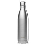 Qwetch Insulated Brushed Steel Bottle 750ml, RVS XL thermosfles Qwetch Insulated Brushed Steel Bottle 750ml, RVS XL thermosfles