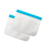 Dotz set van 2 herbruikbare vershoudzakken blauw 1,3L Dotz set van 2 herbruikbare vershoudzakken blauw 1,3L