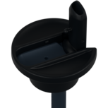 De Dopper Flip Straw Black - Losse dop met drinktuit en rietje