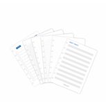 Correctbook A6 set extra pagina's - Blanco, lijntjes of ruitjes Correctbook A6 set extra pagina's - Blanco, lijntjes of ruitjes