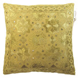 Go Round Cushion Onyx Sun - geborduurd sierkussen 40x40cm