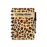 Correctbook notitieboek A5 Powerful Leopard Lined of Blanco - met stift en wisdoekje