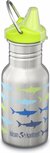 Kid Kanteen Classic Sharks Fade 355ml, kleine RVS drinkfles Sippy Cap
