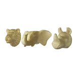 The Zoo Wallhook Safari, naturel houten wandhaken