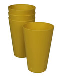 Zuperzozial C-PLA Reload Cup Saffron Yellow- Bio Plastic beker