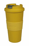 Zuperzozial bioplastic beker, Time-Out Mug large Saffron Yellow