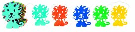 Global Affairs Miffy Felt Garland Lion, vilten Nijntje slinger leeuw