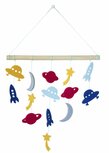 Global Affairs Felt Wall Hanger Cosmos, vilten muurdecoratie.