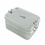 Two Tier Lunch Box Panna, RVS broodtrommel met 2 compartimenten. Two Tier Lunch Box Panna, RVS broodtrommel met 2 compartimenten.