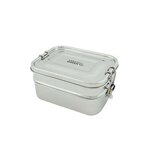 A Slice of Green Buruni Two Tier lunchbox: Lekbestendige RVS broodtrommel met 2 compartimenten. A Slice of Green Buruni Two Tier lunchbox: Lekbestendige RVS broodtrommel met 2 compartimenten.