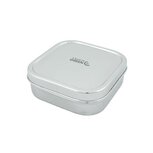 A Slice of Green Shimla container, vierkante RVS trommel 750ml. A Slice of Green Shimla container, vierkante RVS trommel 750ml.