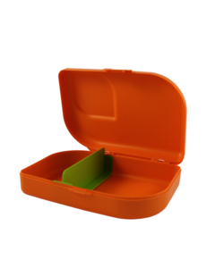 Lunchbox bio plastic Mandarin GreenPicnic